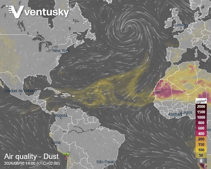 Dust advection